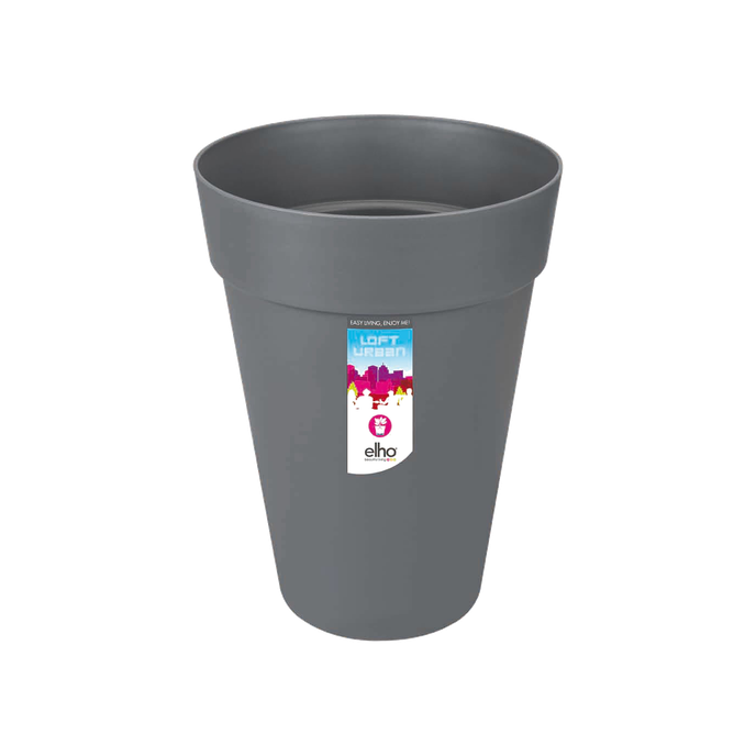 loft urban rund hoch 28cm anthrazit